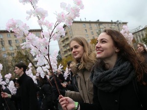 Студенты МАИ на параде-карнавале ВФМС: ТАСС